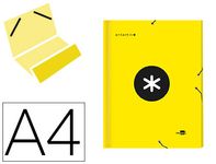 Antartik - Trieur 12 positions - A4 - jaune fluo