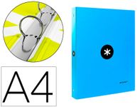 Antartik - Classeur à anneaux - Dos 25 mm - A4 - bleu