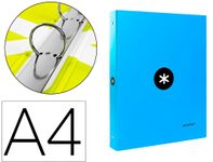 Antartik - Classeur à anneaux - Dos 25 mm - A4 - turquoise