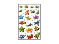 Maildor - 1 feuille gommettes animaux de la mer