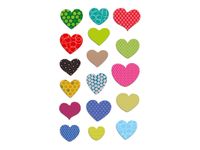 Maildor - 1 feuille gommettes cœurs avec motifs