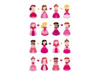 Maildor - 1 feuille gommettes princesses