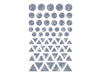 Maildor - 4 feuilles gommettes hologramme - géométrique