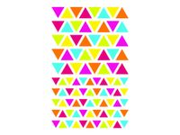 Maildor - 4 feuilles gommettes triangle - coloris assortis