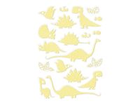 Maildor - 2 feuilles gommettes phosphorescentes dinosaures