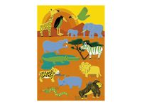 Maildor - 2 feuilles gommettes savane