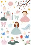 Maildor - 6 feuilles gommettes princesses