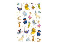 Maildor - 1 feuille gommettes zoo party