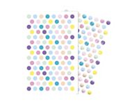 Maildor - 4 feuilles gommettes ronds - métal