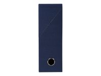 Exacompta - Boîte de transfert - dos 90 mm - toile bleu foncé