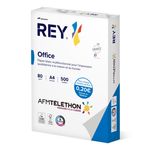Rey Office - Papier blanc - A4 (210 x 297 mm) - 80 g/m² - Ramette de 500 feuilles