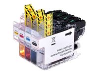 Cartouche compatible Brother LC3213 - Pack de 4 - noir, cyan, magenta, jaune - Uprint