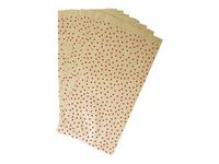 Clairefontaine - 50 Pochettes kraft cœurs - 11 cm x 5 cm x 21 cm