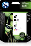 HP 61 - Pack de 2 - noir et 3 couleurs - cartouche d'encre originale (CZ073FN)