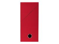 Exacompta - Boîte de transfert - dos 120 mm - toile rouge
