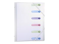 Exacompta Chromaline - Trieur polypro 6 positions - incolore