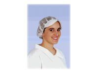 Jet - 100 Charlottes blanches à visière pour cheveux