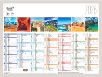 Quo Vadis - Calendrier Fantaisie - 13 mois - 55 X 40,5 cm - Terre
