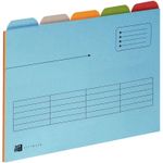 Oxford - 25 Chemises à onglets pour tiroirs - kraft - coloris assortis