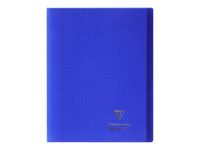 Clairefontaine Koverbook - Cahier polypro 24 x 32 cm - 96 pages - grands carreaux (Seyes) - bleu marine