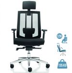Fauteuil de bureau SHADE - accoudoirs réglables - appuie-tête réglable - noir