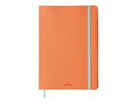 Oberthur Carmen - Carnet de notes souple A5 - ligné - 200 pages - corail