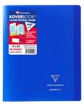 Clairefontaine Koverbook - Cahier polypro 17 x 22 cm - 96 pages - grand carreaux (seyes) - bleu marine