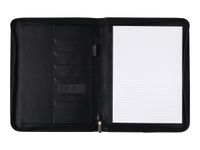 Oberthur Ontarion - Conférencier A4 zippé, à poignées retractables - noir