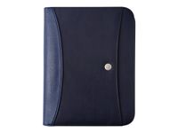 Oberthur Harlem - Conférencier A4 zippé - bleu marine