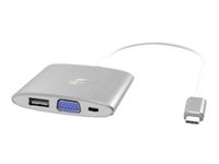 Mobility Lab - Adaptateur multiport USB-C vers VGA, USB 3.0, USB-C