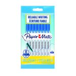 Paper Mate 045 - 8 Stylos à bille - bleu