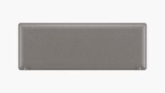 Panneau acoustique avec patine de fixation blanche - L140 x 40 cm - Gris