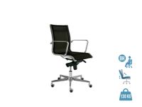 Fauteuil de bureau ACER+ - dossier bas - accoudoirs fixes - noir