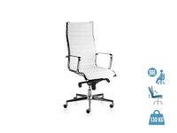 Fauteuil de bureau ACER+2 - dossier haut - accoudoirs fixes - blanc