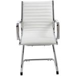 Chaise ACER+ avec accoudoirs - polyuréthane blanc