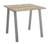 Bureau MAMBO - 80 cm - Pieds métal - Chêne/chocolat