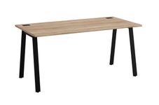 Bureau MAMBO - 140 cm - Pieds métal - Chêne Sonoma/noir