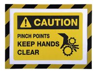 Exacompta - Cadre d'affichage magnétique de sécurité bicolore - A4 - jaune/noir