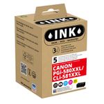 Wecare connect - Paquete de 5 - negro, amarillo, cián, magenta - compatible - caja - refabricado - cartucho de tinta - para Canon PIXMA TS6251, TS6350, TS6351, TS705, TS8252, TS8350, TS8351, TS8352, TS9550, TS9551