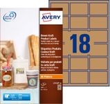 Avery - 360 Étiquettes adhésives kraft - 62 x 42 mm - réf L7110-20