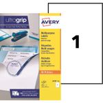Avery - 100 Étiquettes multi-usages blanches - A4 - réf 3478-100