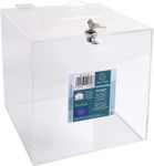 Exacompta - Urne transparente avec couvercle et clé - 25 cm