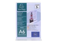 Exacompta - Présentoir porte-visuel droit - A6 vertical