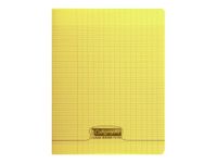 Calligraphe 8000 - Cahier polypro 24 x 32 cm - 48 pages - grands carreaux (Seyes) - jaune