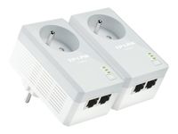 TP-Link TL-PA4025PKIT - Kit de 2 CPL AV600 avec prise intégrée