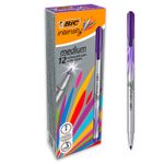 BIC Intensity - Pack de 12 feutres fins - pointe moyenne - violet
