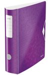 WOW - Classeur à levier 180° - Dos 80 mm - A4 - pour 600 feuilles - violet