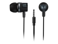 CANYON Kit main libre - Ecouteurs filaire avec micro - intra-auriculaire - noir/gris 