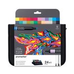 ProMarker - Pack de 24 marqueurs double pointe - arts et illustrations