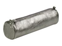 Clairefontaine - Trousse ronde - cuir - graphite